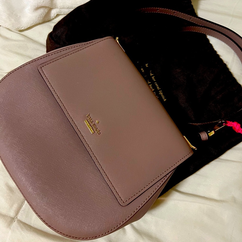 MAUVE pink Kate Spade crossbody bag